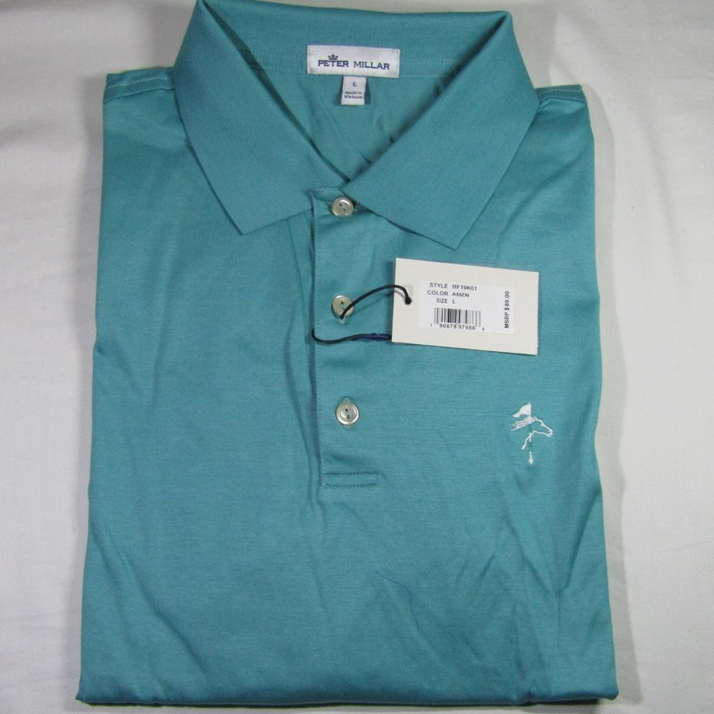 (L) Turquoise Green Polo